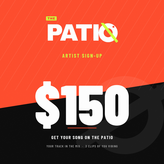 Artist sign-up for The Patio